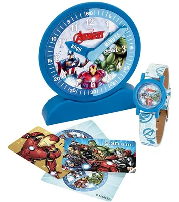Image de Montre analogique Marvel Avengers pour apprendre l'heure