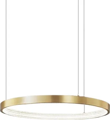 Obrázek produktu pro Zing Ring 60 B - LED lustr 60cm kroužek zlatá mosaz