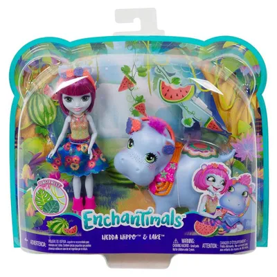 Productafbeelding van Enchantimals themapakket: Hedda Hippo en het meerpoppetje