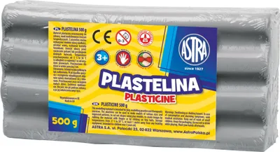 Produktbild von ASTRA Knetmasse 500g Grau, 303117012