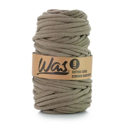 Image de Cordon en coton Cordon tressé en coton Cordon à âme en polyester Pour le macramé Cordon de macramé pour loisirs créatifs 9 mm 50 m beige foncé DIY WAS