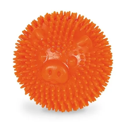 Obrázok produktu pre Nobby TPR guľka "Ježko" "Pig", 6,5 cm, oranžová