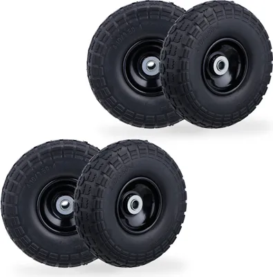 Obrázek produktu pro relaxdays PU kola pro nákladní automobily sada 4 kusů