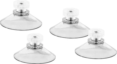 Produktbild von Saugnapf mit Gewinde - Transparenter Saugnapf - 4 Stück