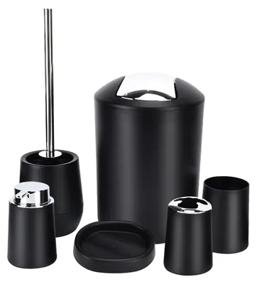 Productafbeelding van Set van zes badkameraccessoires in een modern design