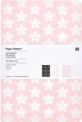 Produktbild von Notizbücher Sakura Sakura, DIN A5, rosa/schwarzMIX