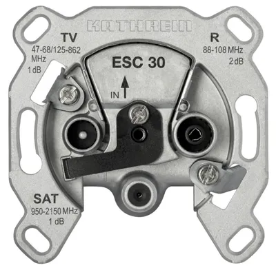 Produktbild von KATH Antennendose Stich 3fach ESC 30 AD:1dB