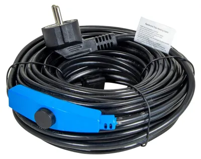 Produktbild von horizont Frostschutz-Heizkabel 230 V – 12 m - Heizband mit Thermostat für Wasserleitungen, frostfrei bis -45 °C