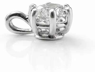 Brillant Anhänger Weißgold 0,81 ct F/VVS – Ansicht 1