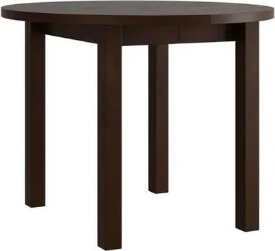 Obrázok produktu pre Malý rozkladací okrúhly kuchynský stôl 100 cm BAIRD 4 - orech