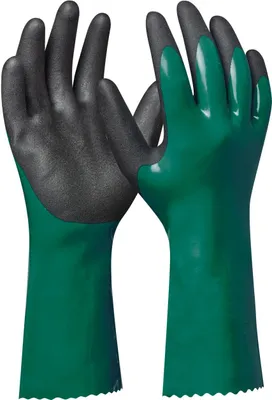 Produktbild von Hydro Handschuh für Teich & Pool-Profi, PVC Nitril, grün/schwarz, Größe M (8)