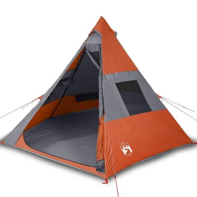 Produktbild von Tipi-Campingzelt 7 Personen Orange Wasserdicht