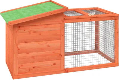 Obrázek produktu pro vidaXL Králíkárna hnědá 100,5x54x55 cm Borovicový masiv