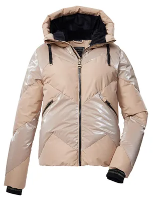 Productafbeelding van Killtec dames gewatteerde jas/skijas/functionele jas met donslook, met capuchon en een