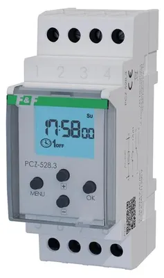 Image de PCZ-528 Interrupteur horaire 1 canal hebdomadaire annuel 16A 2M 24-264V Ac/dc