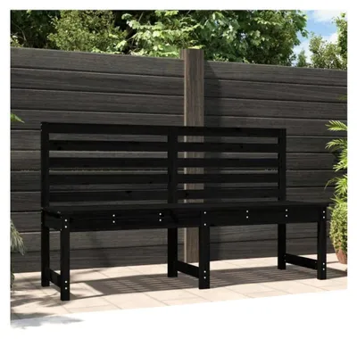 Produktbild von Gartenbank, 157,5 cm, Massivholz, Kiefer, Schwarz