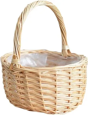 Image de Panier à pique-nique en osier - Panier en rotin portable - Polyvalent