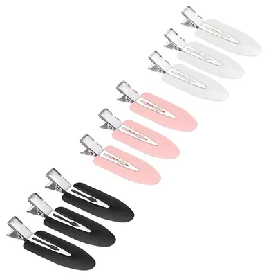 Image de Pinces à cheveux sans couture Set 9 pièces Curl Clips Pinces à cheveux 3 couleurs
