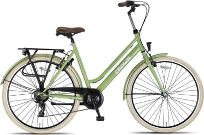 Produktbild von Crown Cityräder Damen New York 28 Zoll 53 cm Damen 7G Felgenbremse Grün