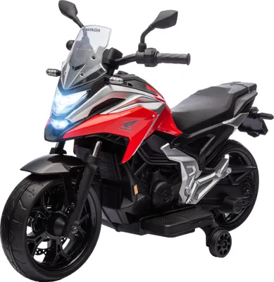 Produktbild von Honda Elektro-Kindermotorrad für 3-6 Jahre, 30 kg, 3 km/h, mit Musik und Licht, Rot