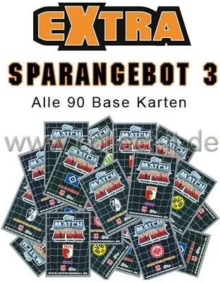 Produktbild von Match Attax EXTRA - Spar 3 - ALLE 90 Base Karten - Saison 12/13