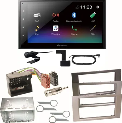 Produktbild von Pioneer DMH-A340DAB DAB+ Bluetooth Einbauset für Ford Focus Fusion Galaxy S-Max