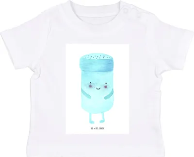 Produktbild von Mr. & Mrs. Panda  T-Shirt Beste Freunde Salz 12. - 18. Monat - Weiß - Geschenk, Babyshirt, Fehlende Keywords, Lustige Sprüche, Baby Shirt, Organic, Kleinkind