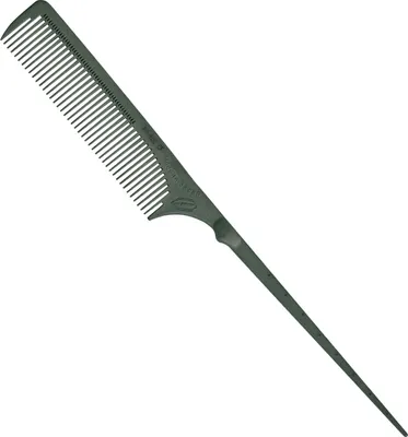 Produktbild von Professioneller Carbonfaser Stielkamm 802, 220 mm, ergonomisch, zum Toupieren
