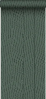 Obrázek produktu pro ESTAhome tapeta se vzorem rybí kosti zelená a černá - 139307 - 0,53 x 10,05 m