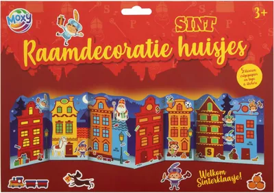 Produktbild von Nikolaus-Fensterdekoration: Häuschen