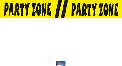 Produktbild von Absperrband 'Party Zone' 15 Meter