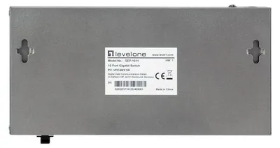 Obrázok produktu pre LevelOne GEP-1011, Nespravované, L2, Gigabit Ethernet (10/100/1000), Podpora napájania cez Ethernet (PoE), Stolová/nástenná montáž, Montovateľné na stenu