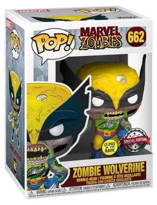 Immagine prodotto di Statuetta Funko POP Marvel Zombies 662 Zombie Volverine glow Special Edition
