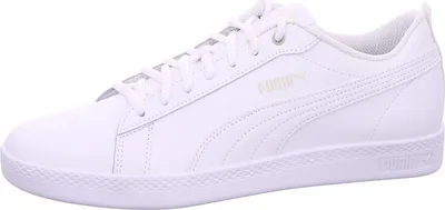 Zdjęcie produktu dla PUMA Smash v2 Leather, Damski, Dorosły, Modne trampki, Biały, Monochromatyczny, Sznurowane zamknięcie