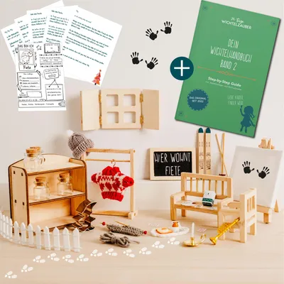 Produktbild von Wichtel Zubehör Set für Wichteltür | Rundum-sorglos-Paket ab 4 Jahren