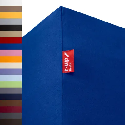 Immagine prodotto di r-up Beste Lenzuolo con angoli 140x200-160x220 fino a 35 cm di altezza blu reale 95% cotone / 5% Spandex 230 g/m²