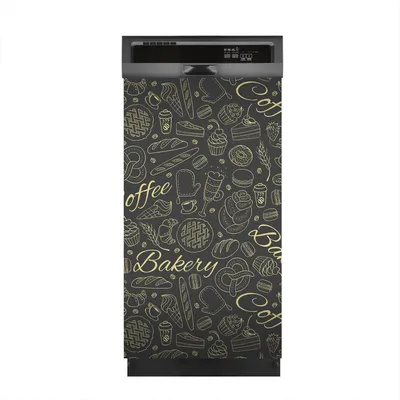 Produktbild von Aufkleber sticker 45x80 cm Dekorative folie Spülmaschine - Bäckerei Brot Cafe