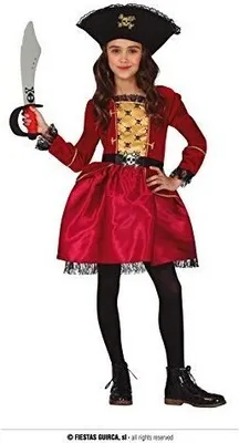 Immagine prodotto di GUIRCA PARTIES GUIRCA Costume da pirata per bambina da 3 a 4 anni GUIRCA
