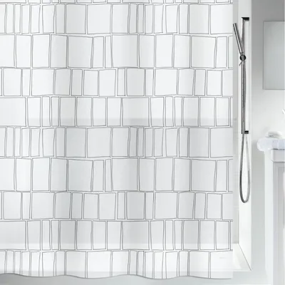 Produktbild von spirella Duschvorhang Peva Anti Schimmel 100% wasserdicht 180x200 cm "Construct"