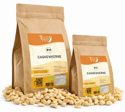Produktbild von Tasty Pott Cashewkerne, ganz - im Beutel