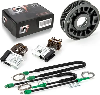 Produktbild von Fensterheber Reparatursatz Gleitstücke Vorne Links Für Vw Golf 4 Iv 4/5 Türig