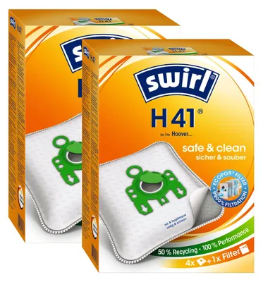 Produktbild von 2 x Swirl H 41 MP Plus AirSpace Staubsaugerbeutel Staubbeutel Microvlies