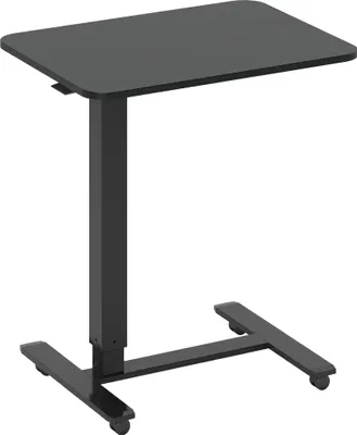 Produktbild von Stehpult Höhenverstellbar inkl. 4 Rollen C-Form 65 cm x 48 cm x 70-110 cm  Schwarz