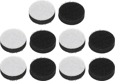 Image de 10 tampons de polissage en éponge 25 mm avec fermeture velcro pour poncer, polir et ébavurer