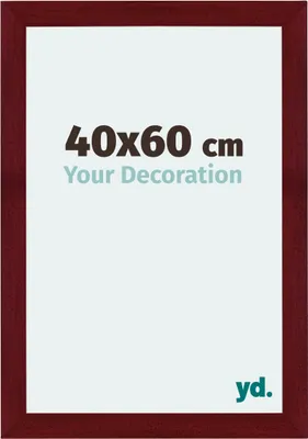 Produktbild von Bilderrahmen, 40x60 cm, Weinrot Gewischt, MDF, Mura