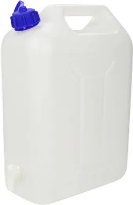 Image de Bidon d'eau pliable de 10 litres, bleu transparent