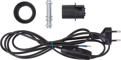 Produktbild von VBS Lampenanschlusskabel-Set E14, schwarz