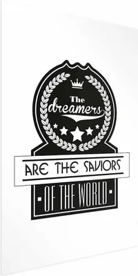 Produktbild von Posterpapier Poster - The Dreamers Are the Saviors of the World 29.7x42 cm Text n-A-0760-ao-a