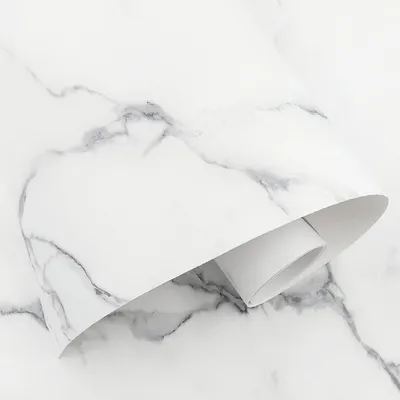 Imagen del producto de Vinilo adhesivo con efecto mármol, blanco, 40 x 250 cm, autoadhesivo, para cocina