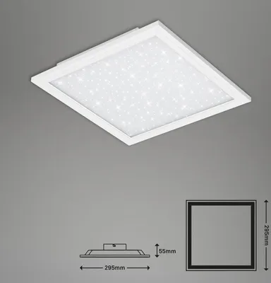 Produktbild von Briloner VESTA LED Panel Sternendekor 12W Weiß Neutralweiss
